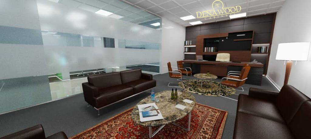 طراحی داخلی شرکت التیوس(اتاق انتظار)