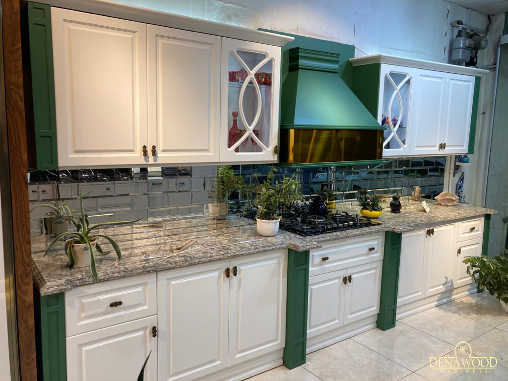 کابینت نئوکلاسیک با رنگ پلی اورتان مات