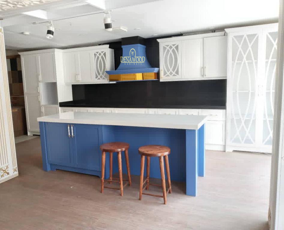 کابینت نئوکلاسیک با رنگ پلی اورتان مات